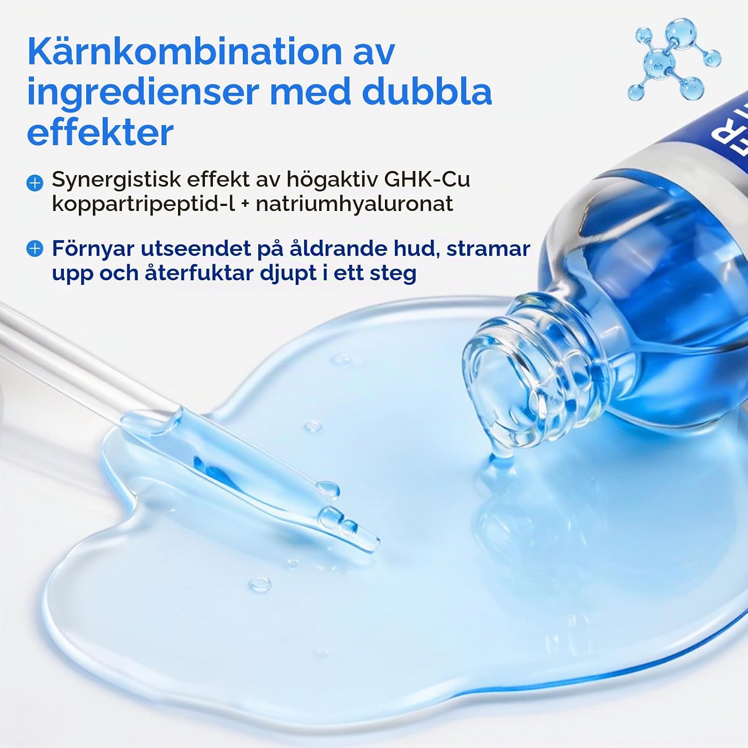 Detalle de FUBAOLIN Copper Peptide Facial Serum – ansiktsserum i lotionform, 60 ml