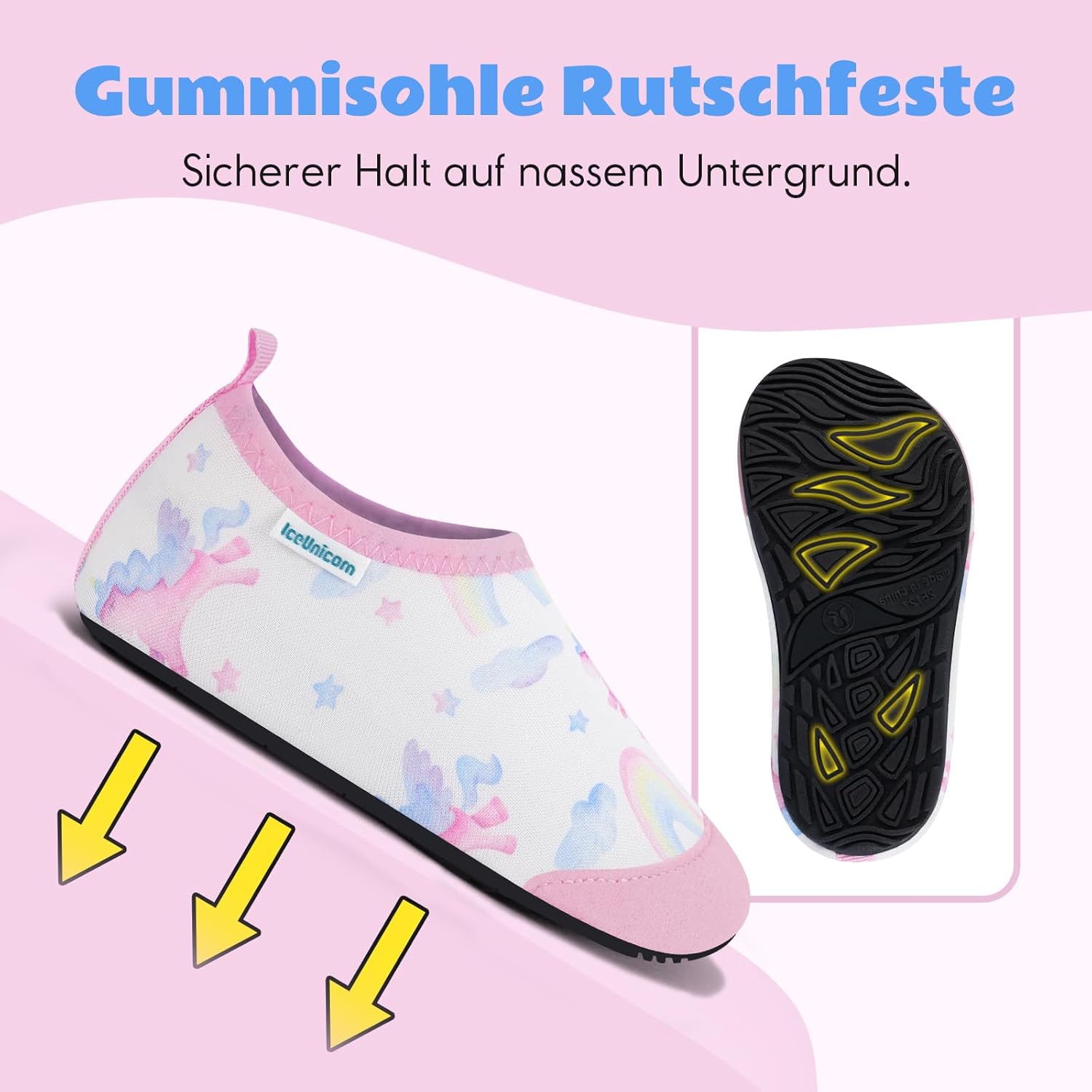 Thumbnail 4 de IceUnicorn Kinder Strandschuhe – Schnelltrocknende Aquaschuhe für Strand, Pool und Schwimmbad