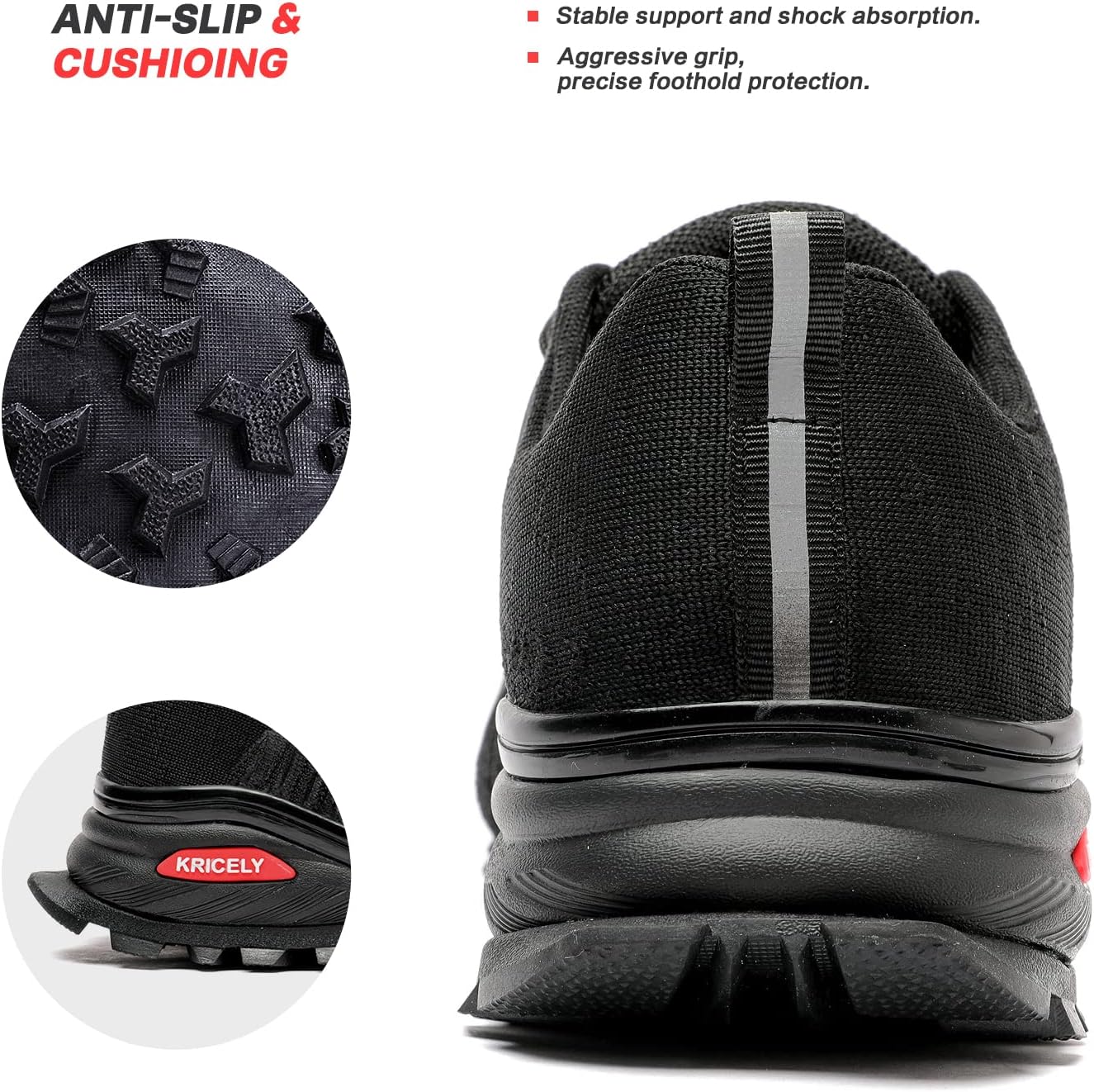 Thumbnail 6 de Kricely Men's Trail Running Shoes: Lightweight Breathable Footwear for Outdoor Adventures