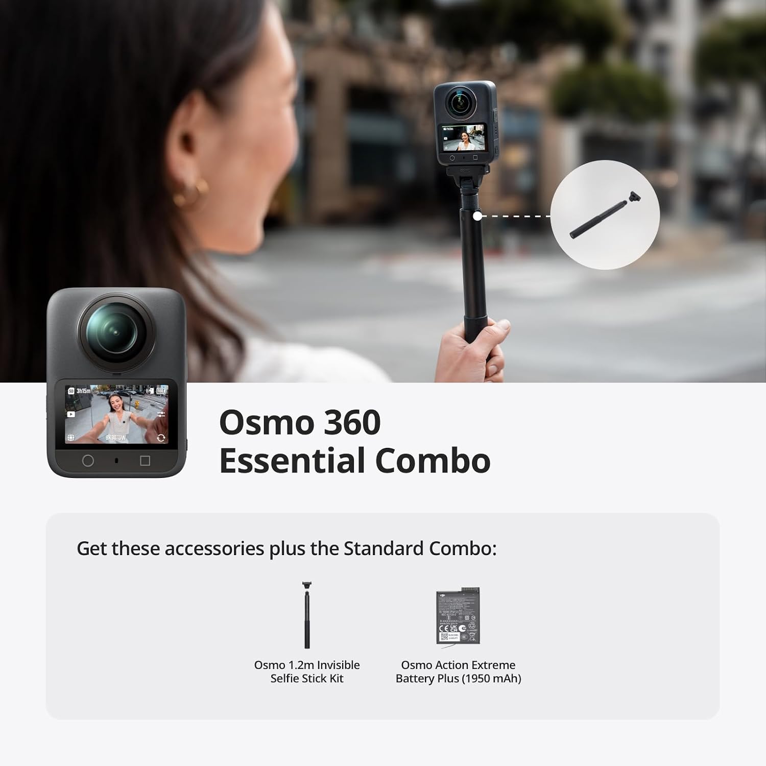Thumbnail 1 de Osmo 360 Essential Combo 8K 360° Camera