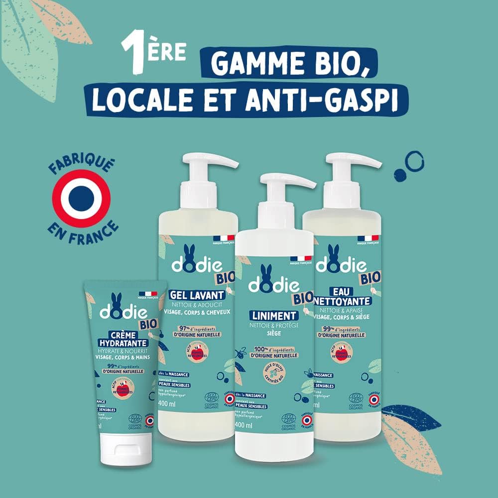 Detalle de DODIE Crème Hydratante Bio – visage, corps et mains, 75 ml, dès la naissance