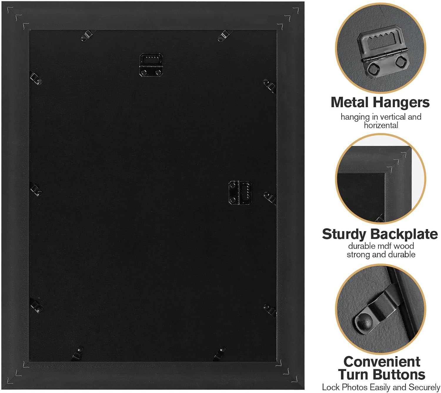 Detalle 2 de Splinterix 12x16 Gold Picture Frames Set of 2
