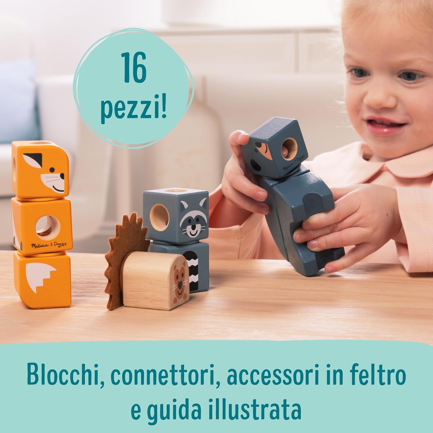 Thumbnail 4 de Melissa & Doug Blockables costruzioni 16 pezzi