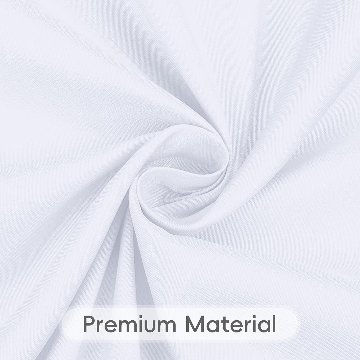 Thumbnail 3 de RestfulGlow 8-Pack 108-Inch White Round Tablecloth (Washable Polyester) for Round Tables