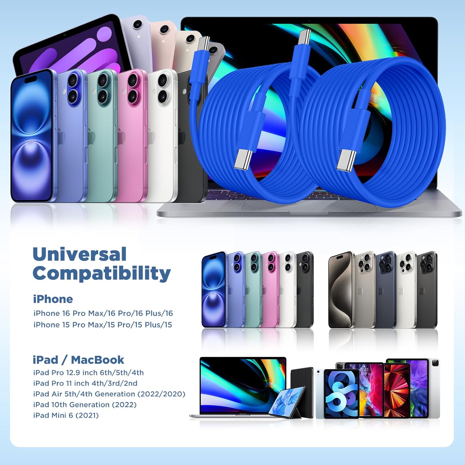 Thumbnail 6 de Fashia 15FT USB C Cable
