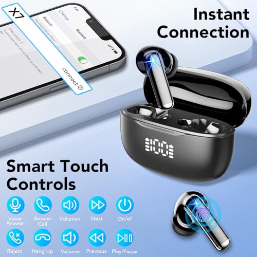 Thumbnail 4 de Tiksounds 2026 Auriculares Inalámbricos Bluetooth 5.4: cancelación de ruido, LED y 40 h de autonomía