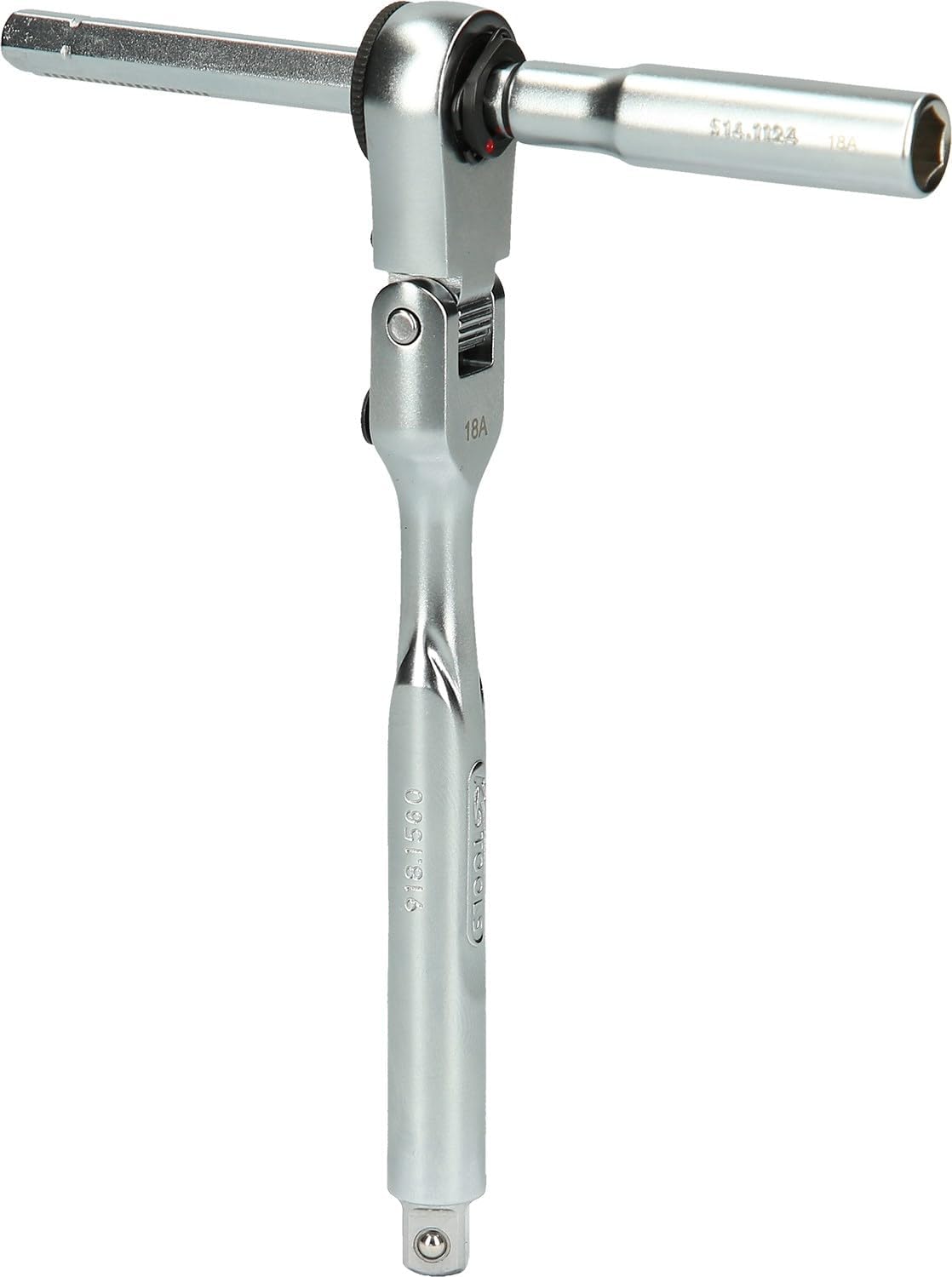 Detalle de Coffret 3 pièces de cliquet 1/4" avec porte-embouts et adaptateur pour douilles (KS TOOLS)