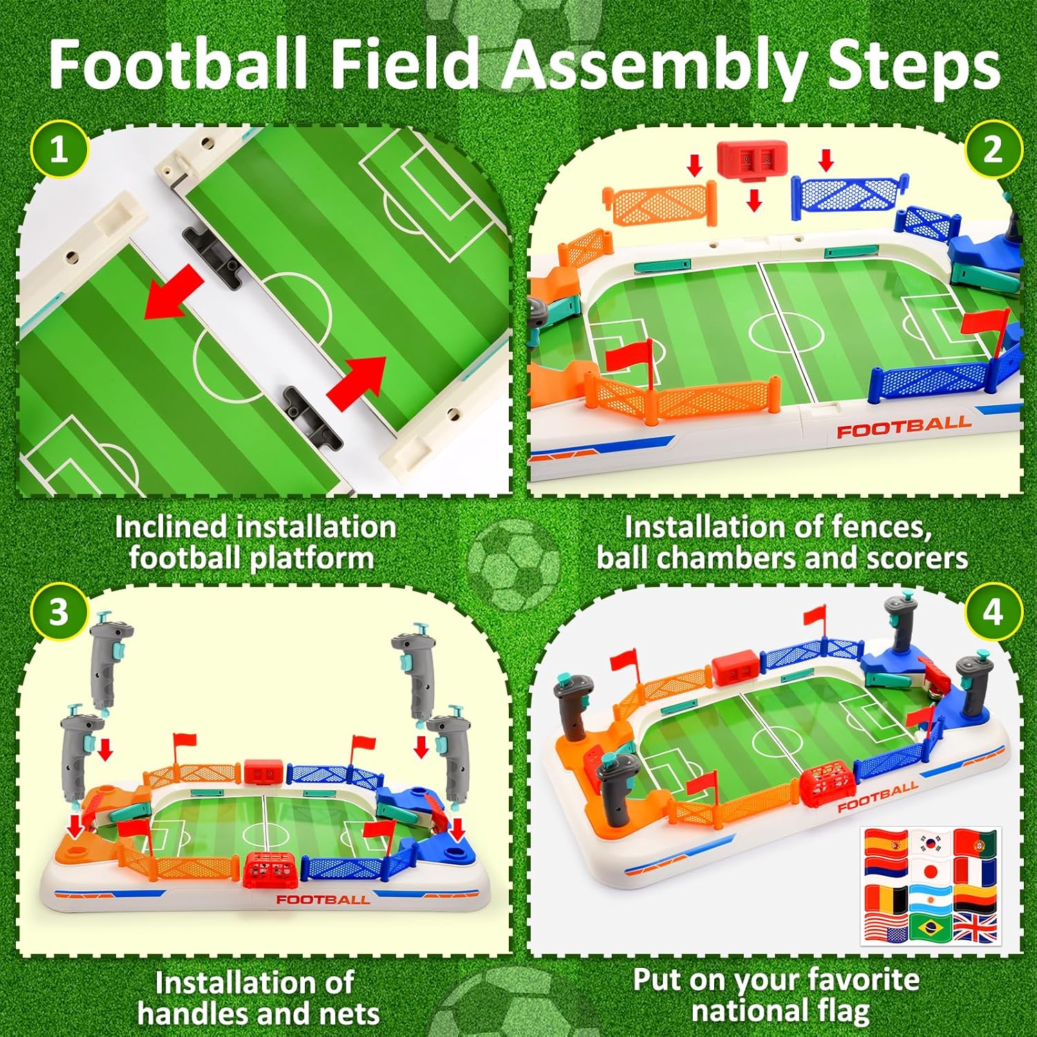 Thumbnail 2 de Dromlag Mini-Tischkicker Kinder 2 Spieler