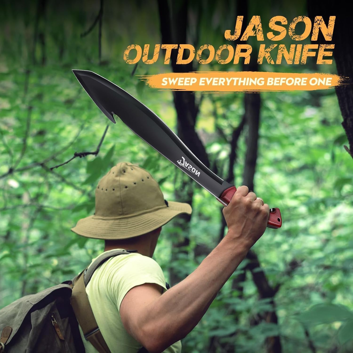 Detalle 2 de JASON Machete Survival Großes Outdoor Messer