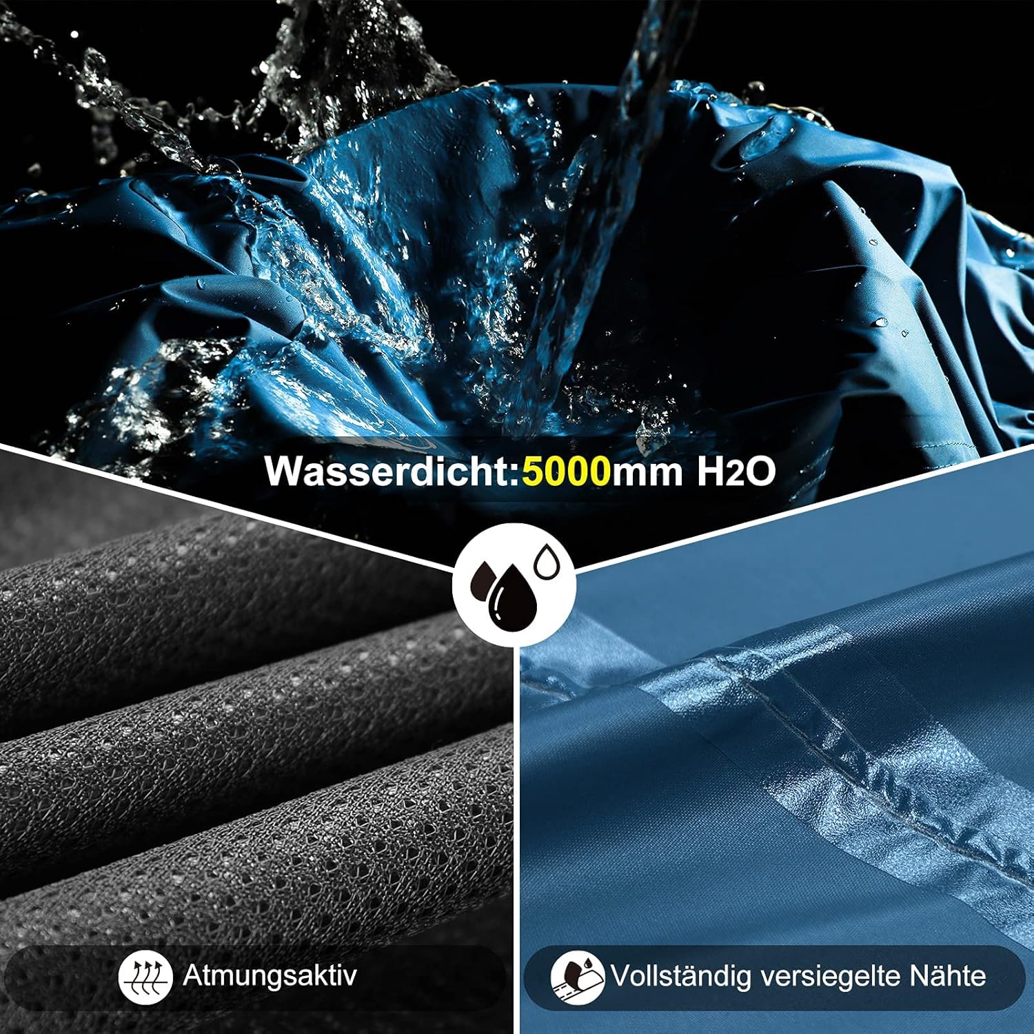 Thumbnail 2 de Outdoor Ventures Damen Regenhose – Wasserdicht, Atmungsaktiv, Packbar und Leichtes Softshell-Modell