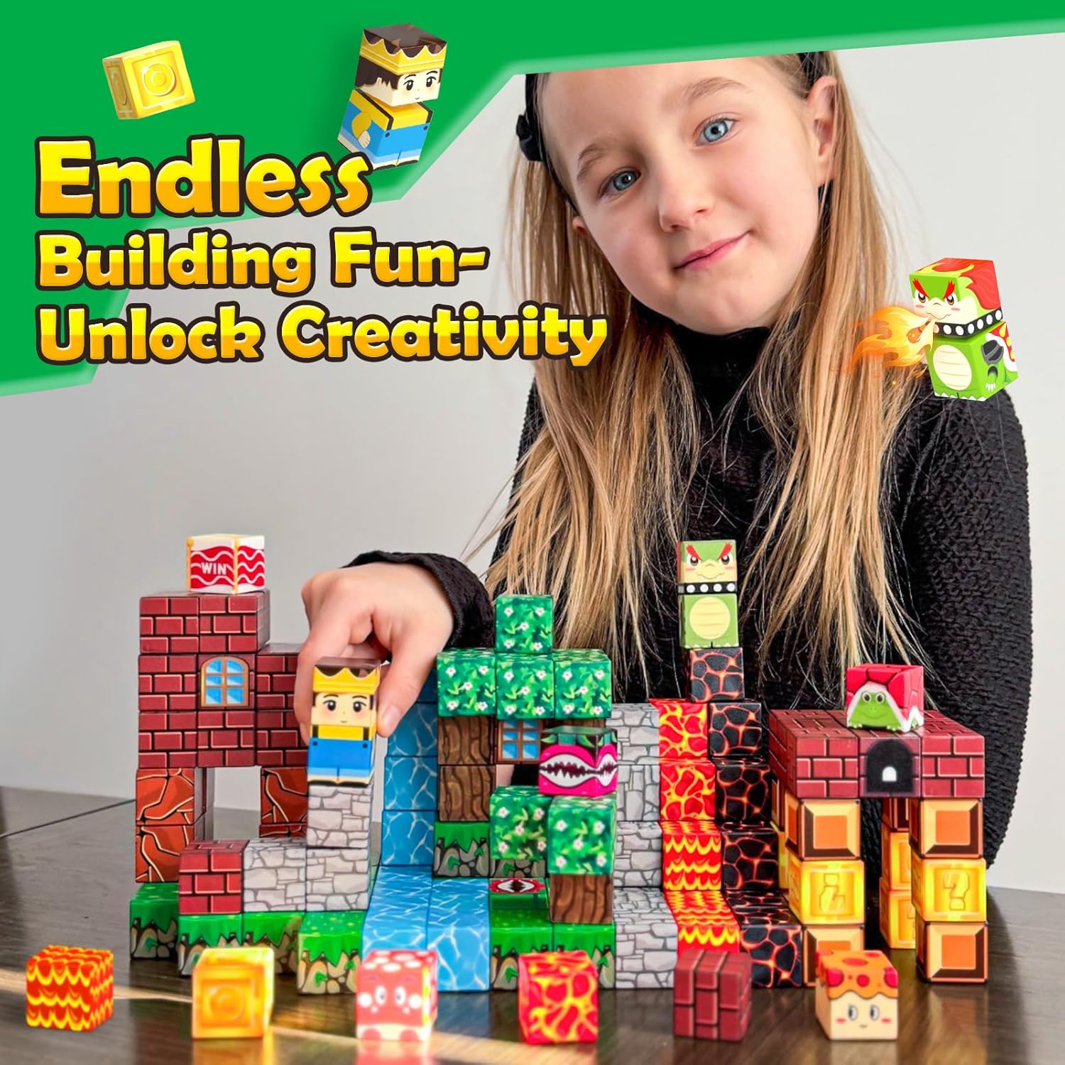 Thumbnail 5 de 100PCS Magnetic Blocks 100-Piece Set