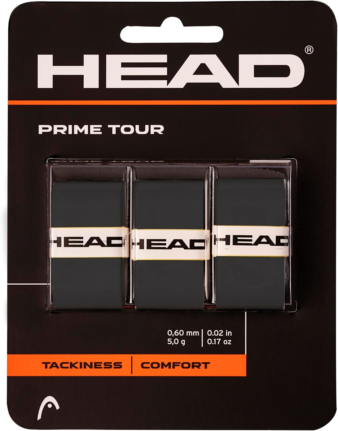 Detalle de HEAD Prime Tour 3本入り ラケット用ウェットグリップテープ、ポリウレタン・日本製素材
