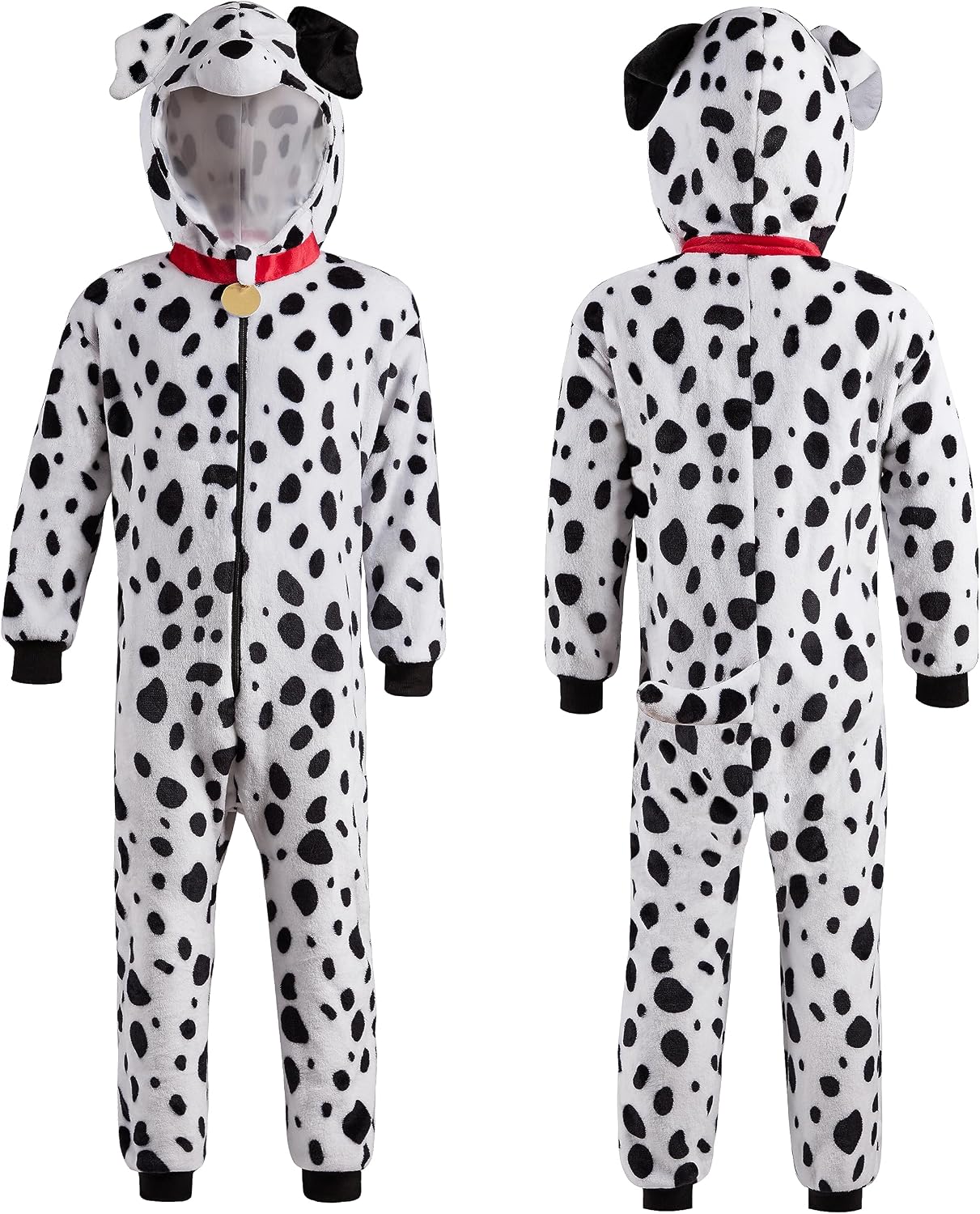 Thumbnail 6 de Spooktacular Creations Kids' Dalmatian Costume Jumpsuit, Hooded Polyester Flannel