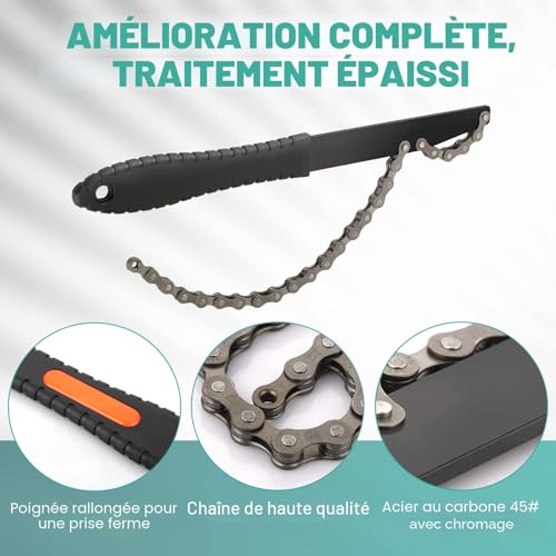 Thumbnail 4 de Démonte Cassette Vélo Homord — Fouet à Chaîne et Douille Boîtier de Pédalier