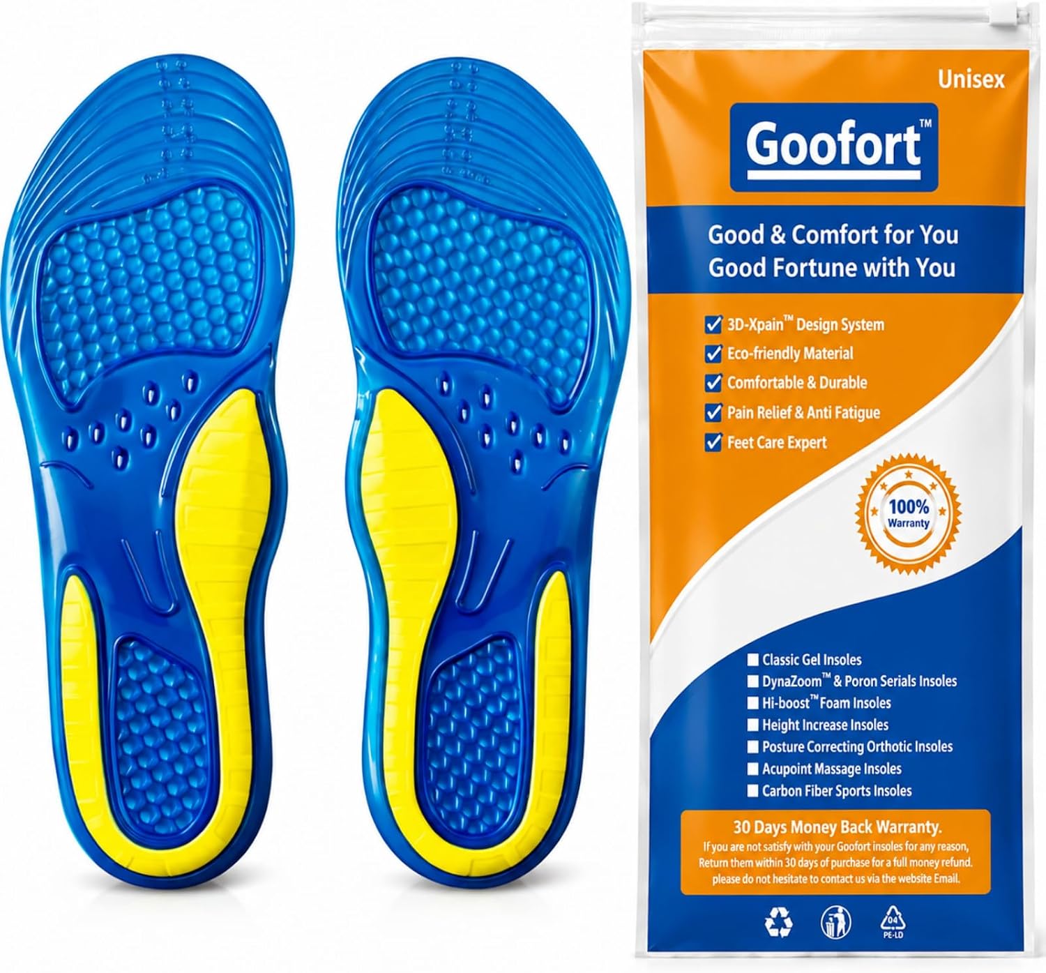 Detalle de Goofort 3D-Xpain Gel Insoles 0.5mm