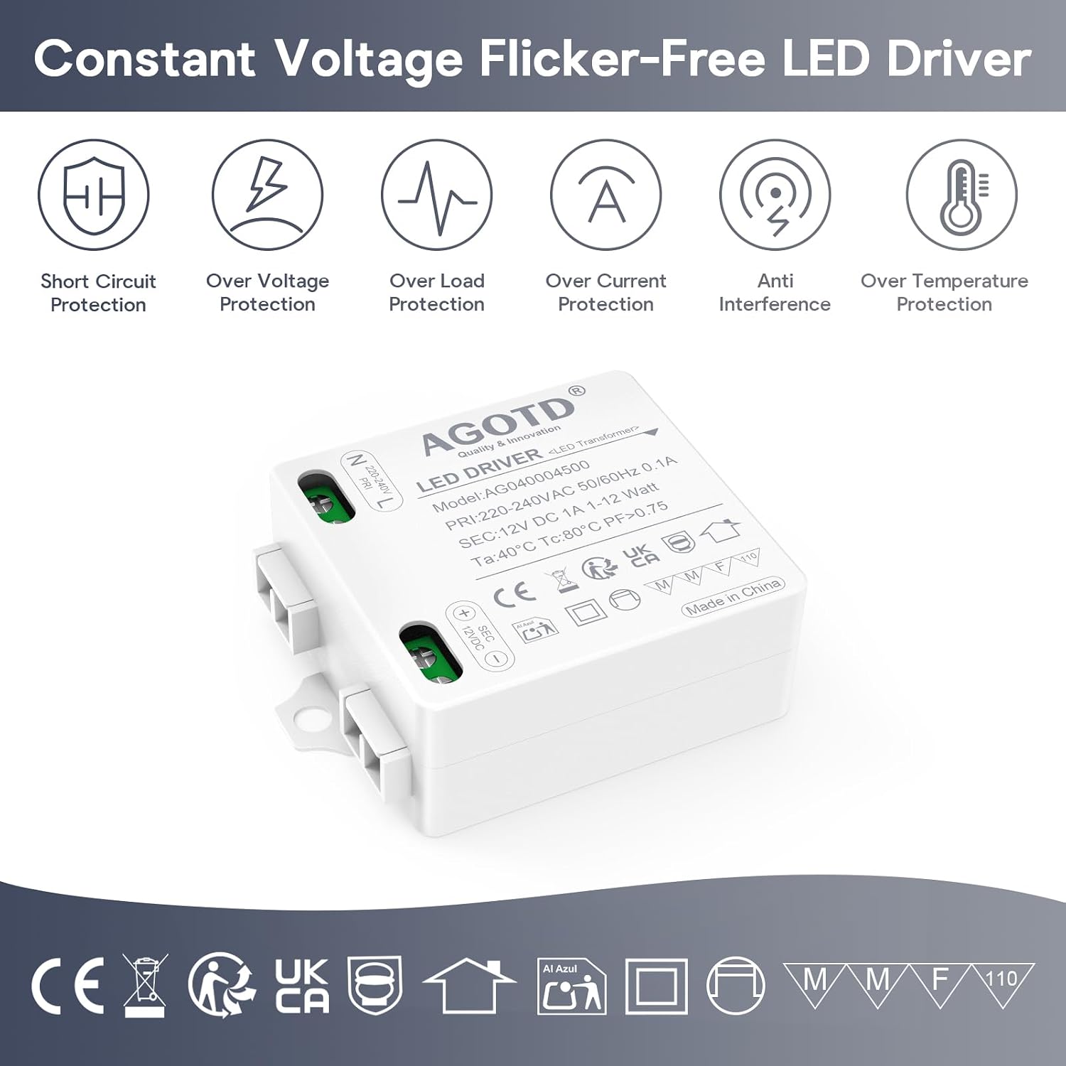 Thumbnail 4 de AGOTD LED Trafo 12W flackerfrei