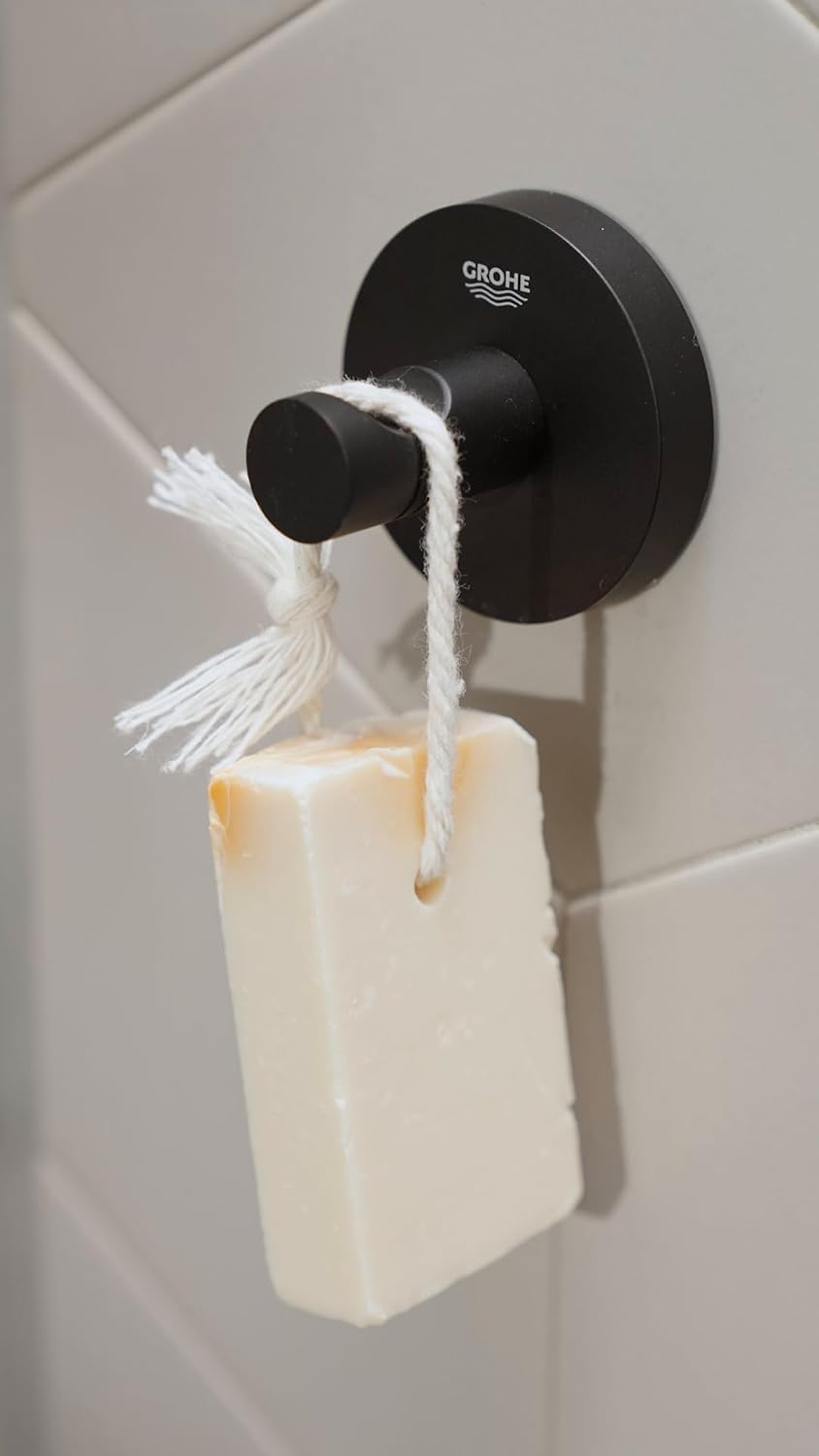 Thumbnail 1 de GROHE Start Colgador Individual Negro Mate 🚿 Compatible con QuickFix