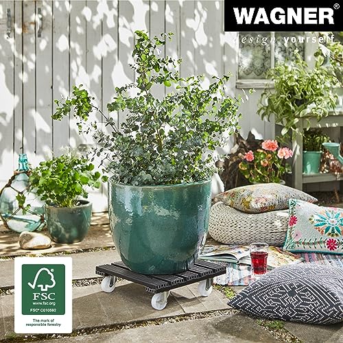 Thumbnail 2 de WAGNER Soporte con ruedas para plantas 38,5×38,5×11 cm