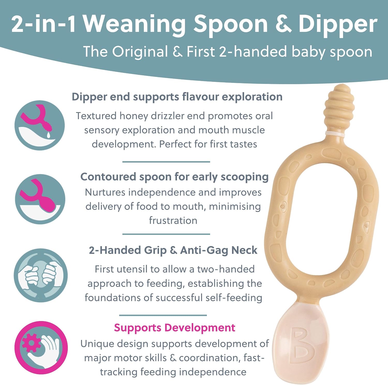 Thumbnail 3 de Bibado Dippit Baby Spoon 2-Pack