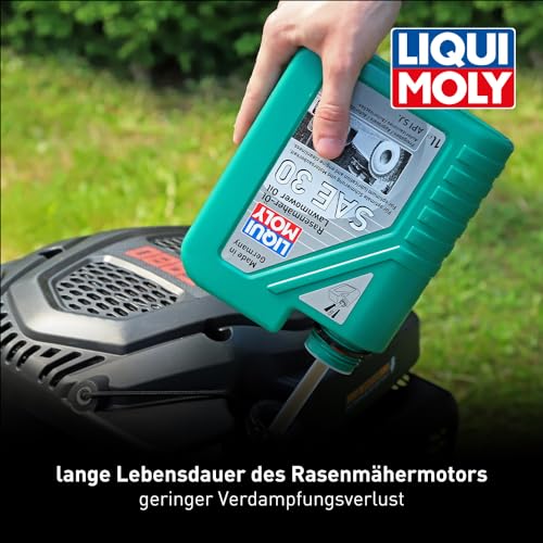 Detalle de LIQUI MOLY Rasenmäher-Öl SAE 30 – Mineralisches Gartengeräte-Öl, 1 L (Art.-Nr.: 1264)