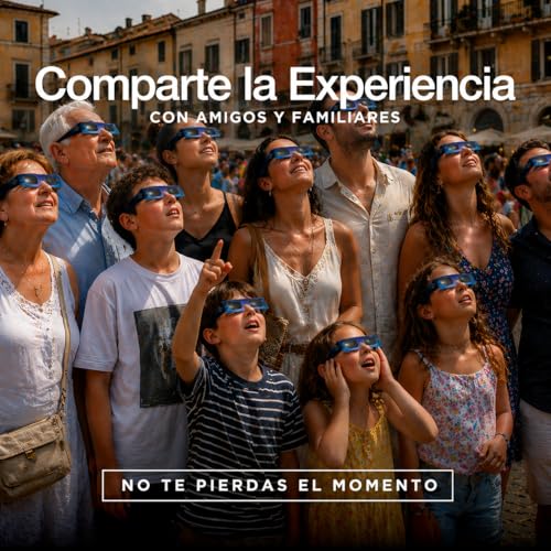 Thumbnail 6 de Medical King: 6 Gafas Eclipse Solar Homologadas ISO 12312-2 - Pack con 2 Filtros para Smartphone