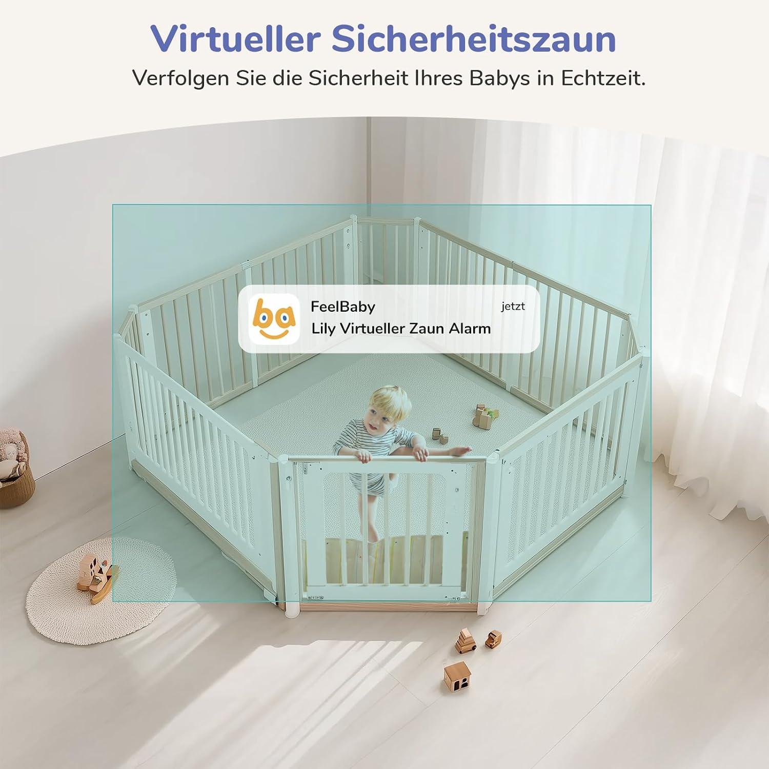 Thumbnail 2 de jeeber 2K Baby Monitor 5" Video mit App-Steuerung