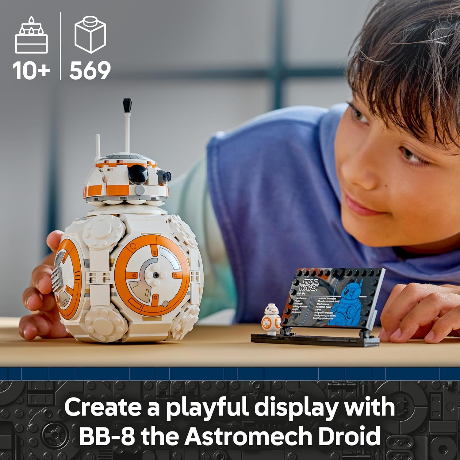 Detalle 2 de LEGO Star Wars 75452 BB-8 Astromech Droid Figure model kit