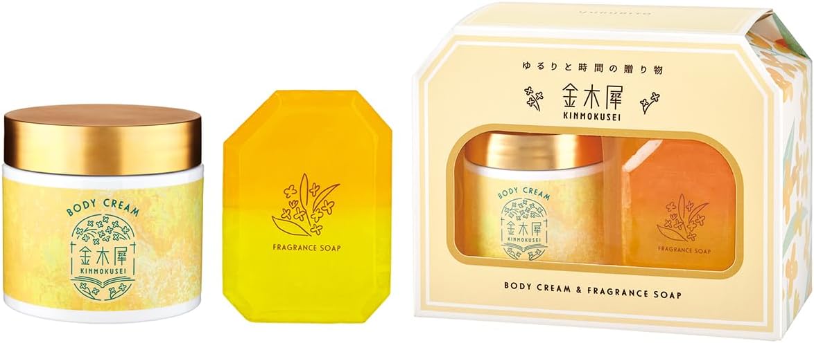 Detalle de ゆるりと 金木犀 バス&ボディーケアセット ボディークリーム100mL・フレグランスソープ95g