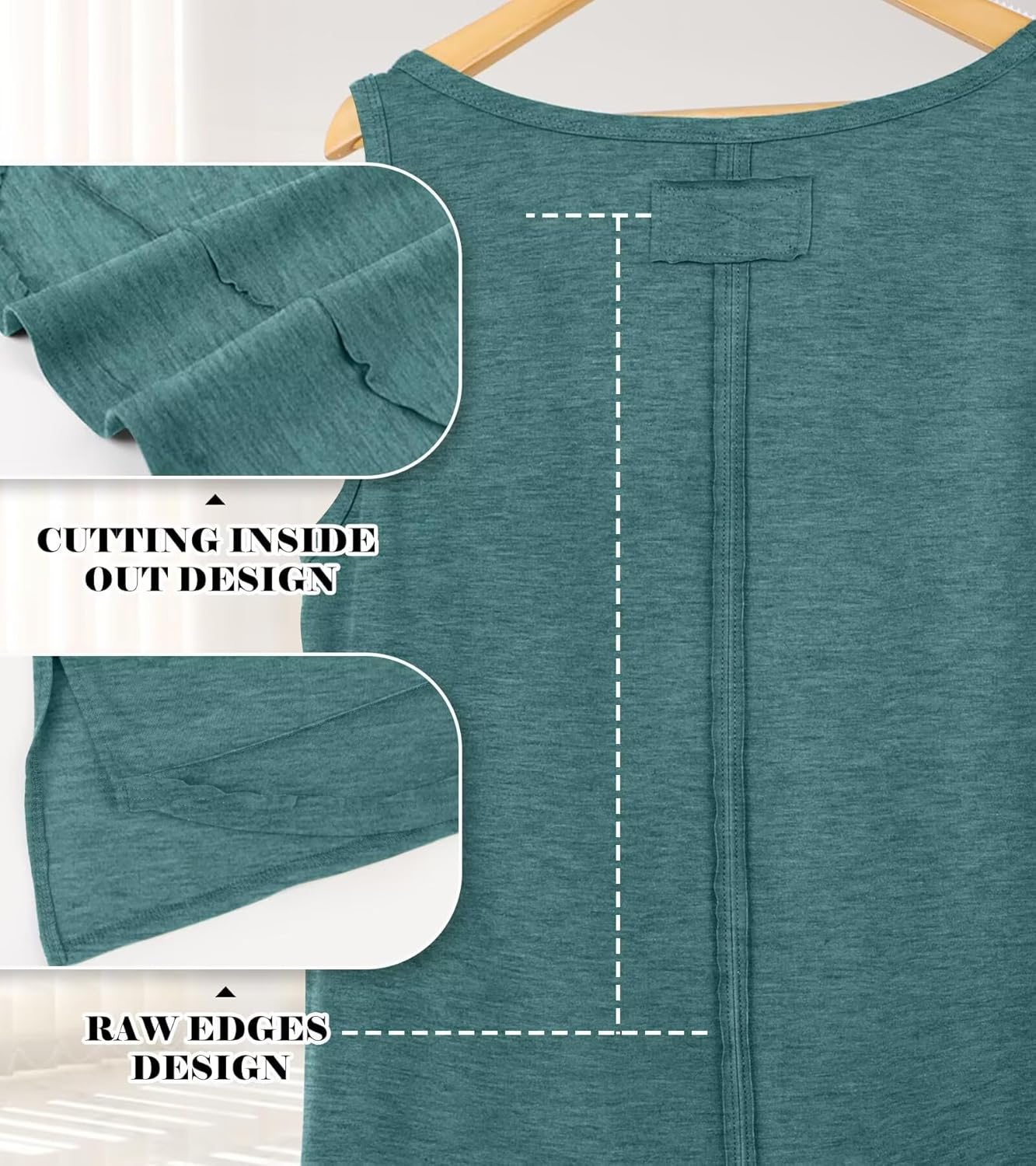 Thumbnail 2 de WIHOLL Damen Tank Top – sommerliches, leichtes Rundhals-Top mit schlanker Passform