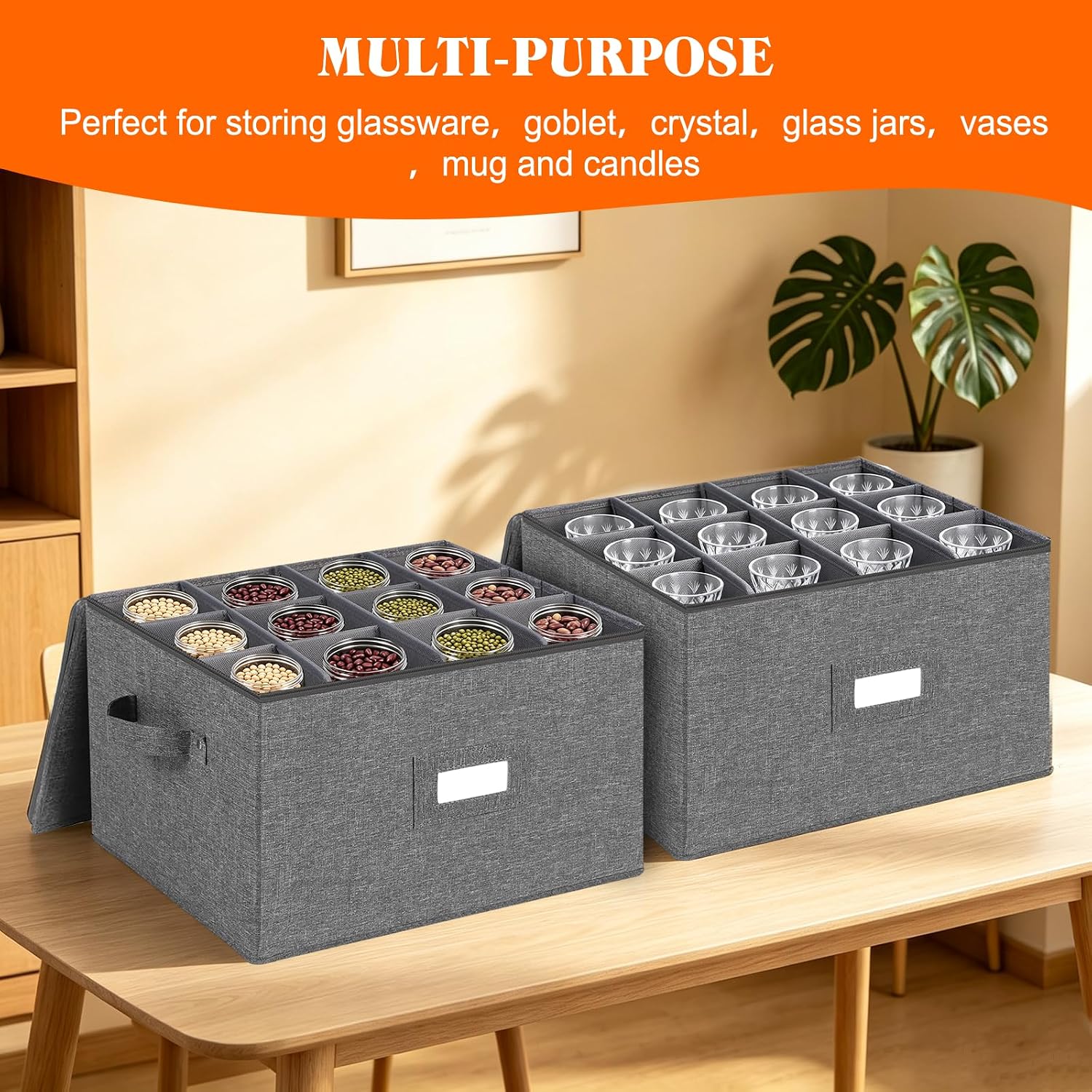 Detalle 2 de Stemware Storage Cases 12-Pack Grey