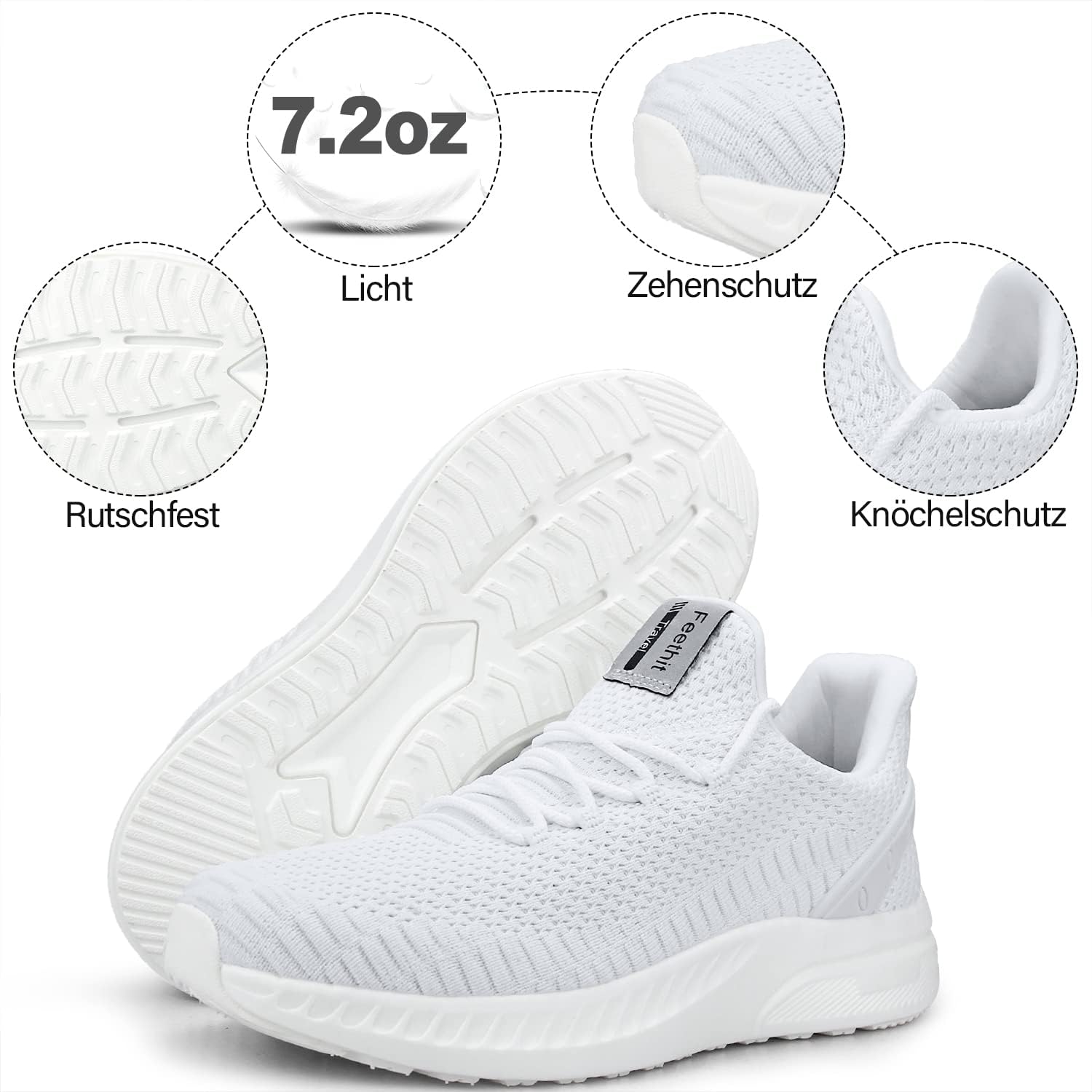 Thumbnail 3 de Feethit Donna: Scarpe da Corsa leggere, traspiranti e comode per camminata e jogging
