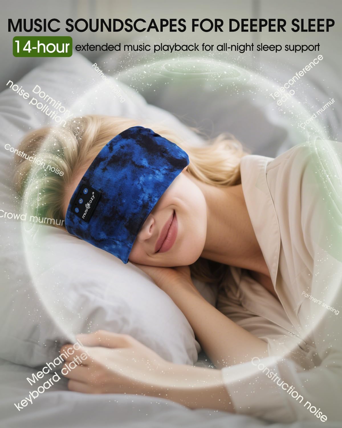Thumbnail 6 de MUSICOZY Sleep Headphones 14H Bluetooth