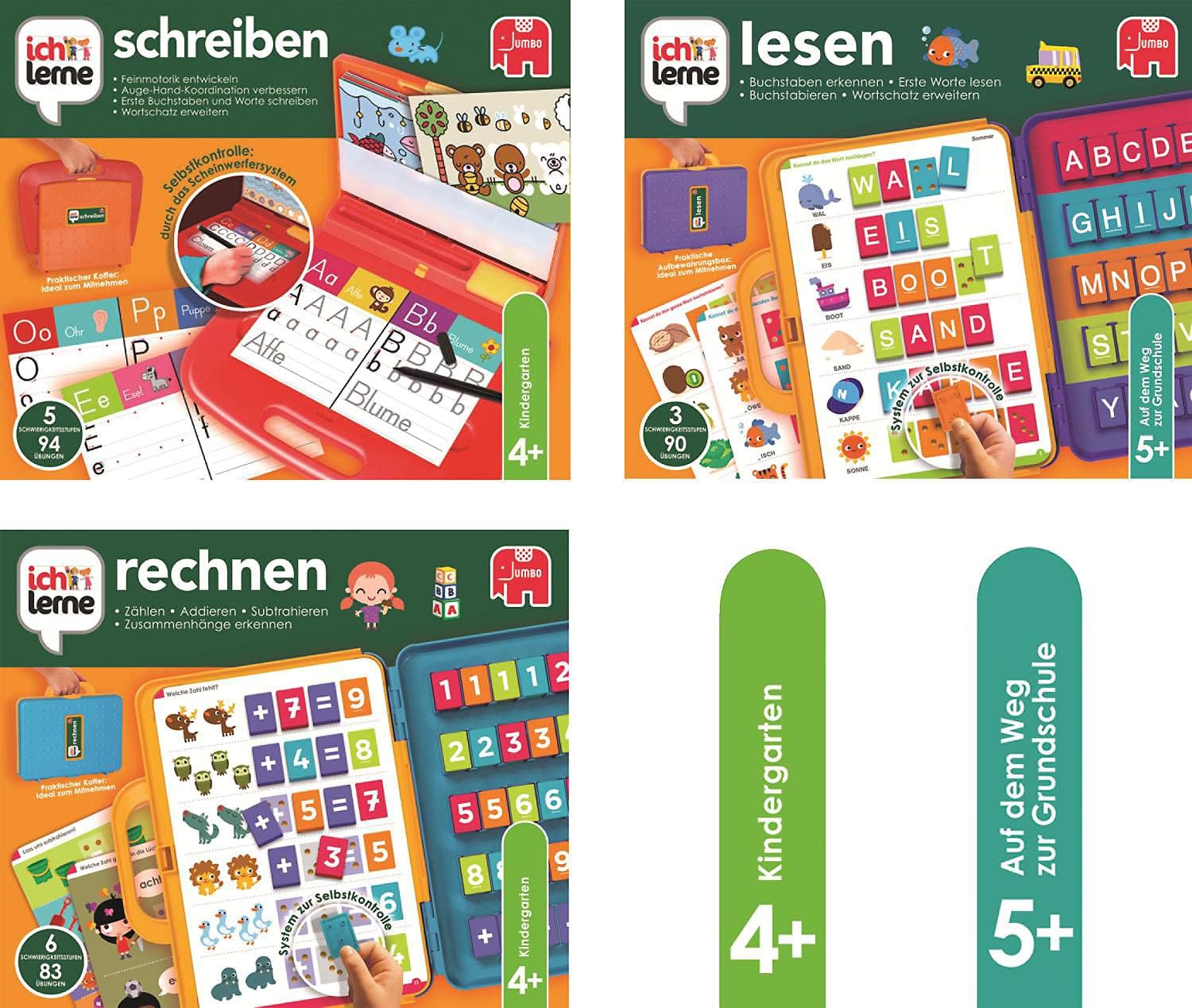 Thumbnail 5 de Jumbo Ik leer rekenen: tel- en rekenspel met 15 kaarten en 83 oefeningen