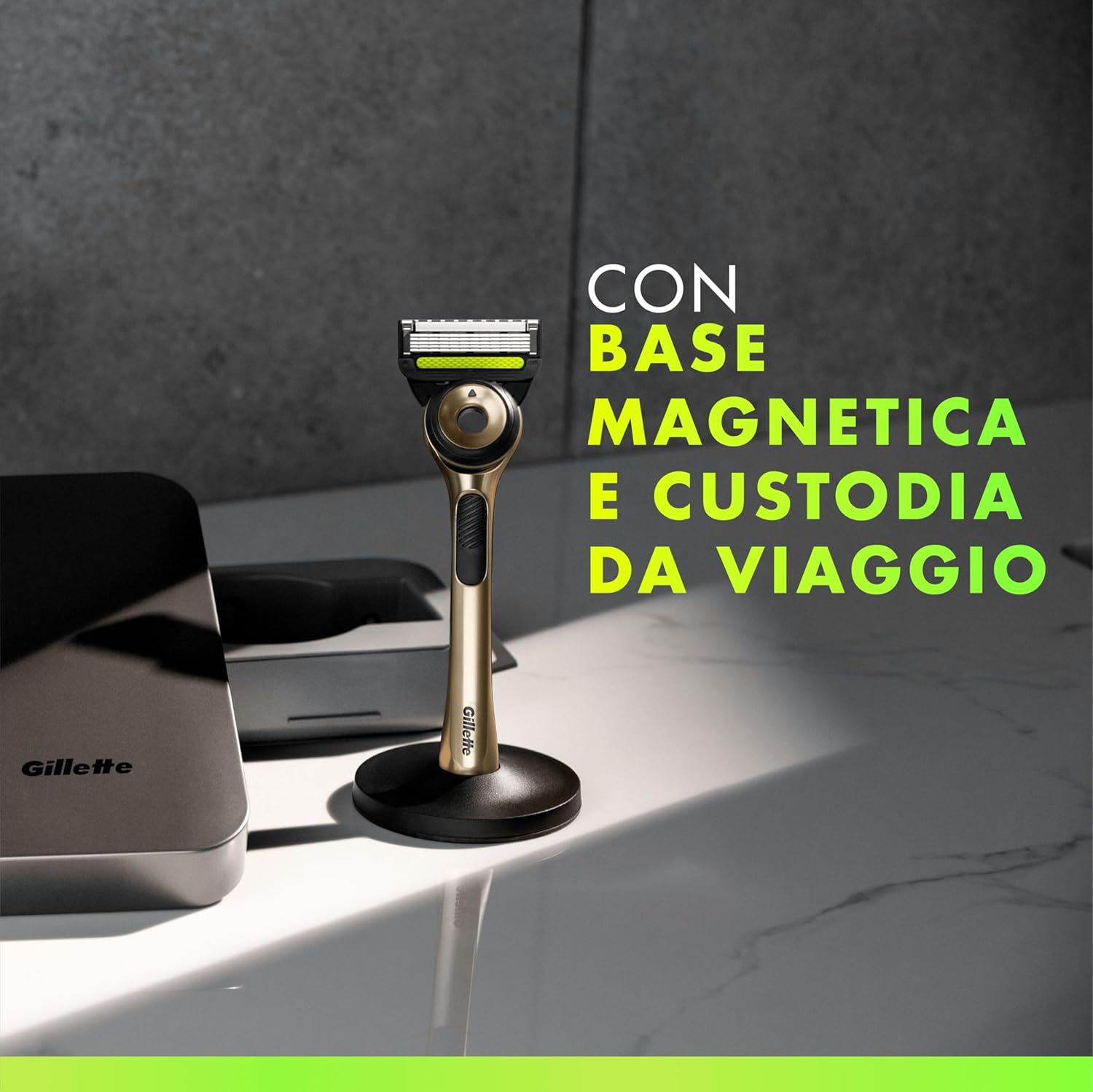 Thumbnail 3 de Gillette Labs Rasoio da Barba con Base Magnetica, 2 lame