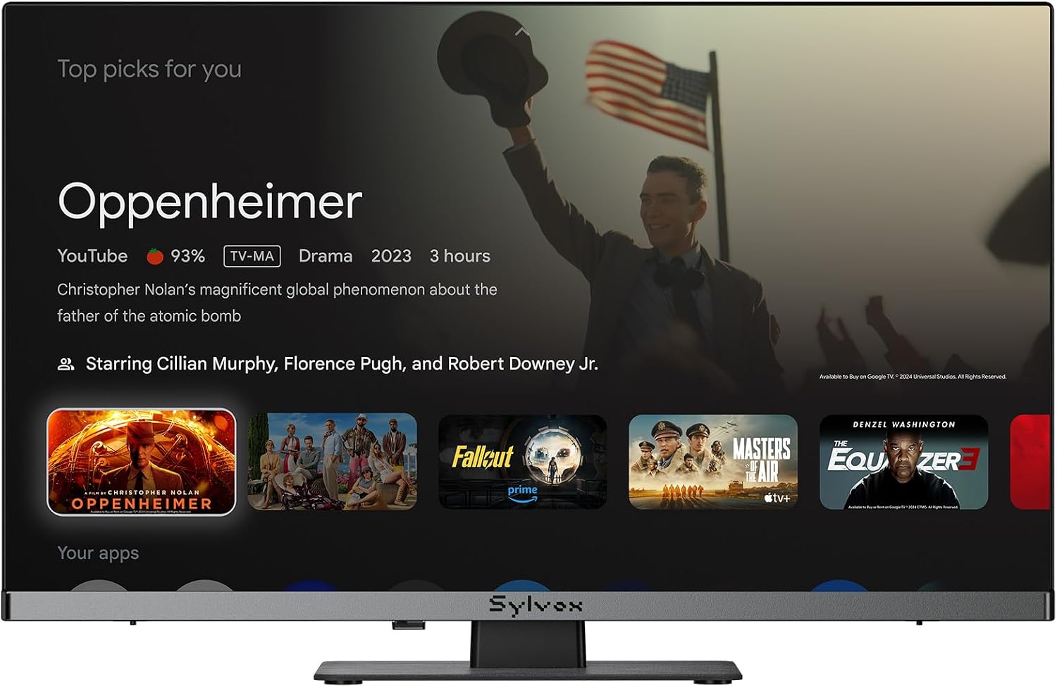 Thumbnail 1 de SYLVOX RV TV 22-Inch 12V QLED with Built-in DVD Player: A Rugged 12V Smart TV for Campers
