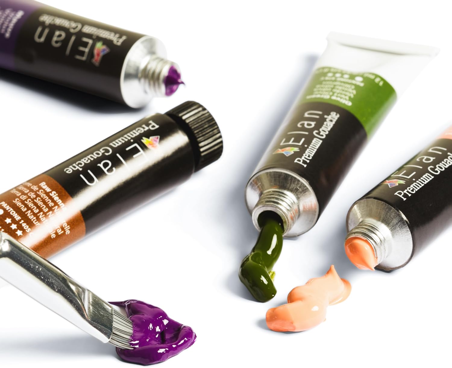 Detalle 2 de Elan Set Pintura Gouache 24 tubos 12ml 🎨