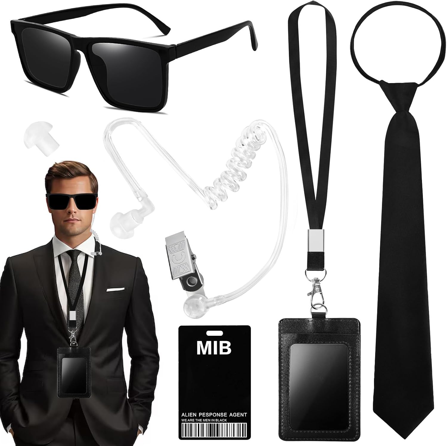 Detalle de Alaoo Agente Costume Accessori 6 pezzi 🕶