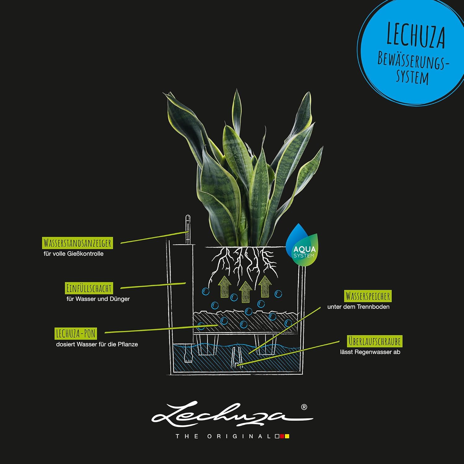 Thumbnail 4 de Lechuza Cube Cottage 50" Pflanzgefäß mit ERD Bewässerung