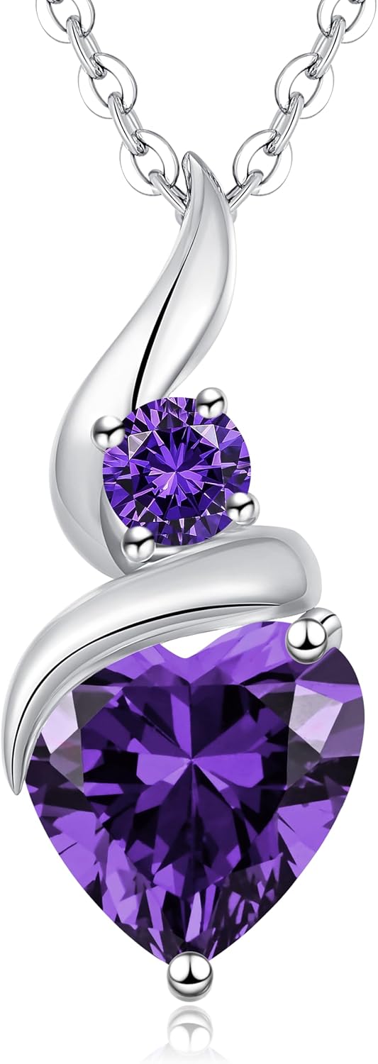 Thumbnail 6 de LOUISA SECRET Collier femme Infinite Cœur en argent 925 sterling, pendentif et pierre de cœur