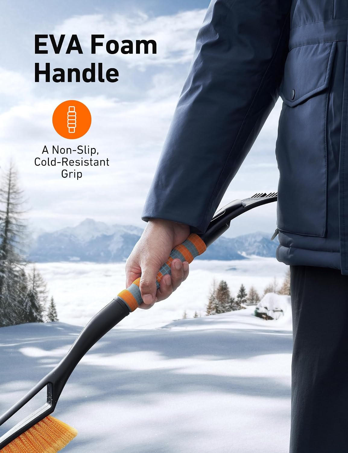 Thumbnail 6 de AstroAI snow brush and ice scraper, 27-inch