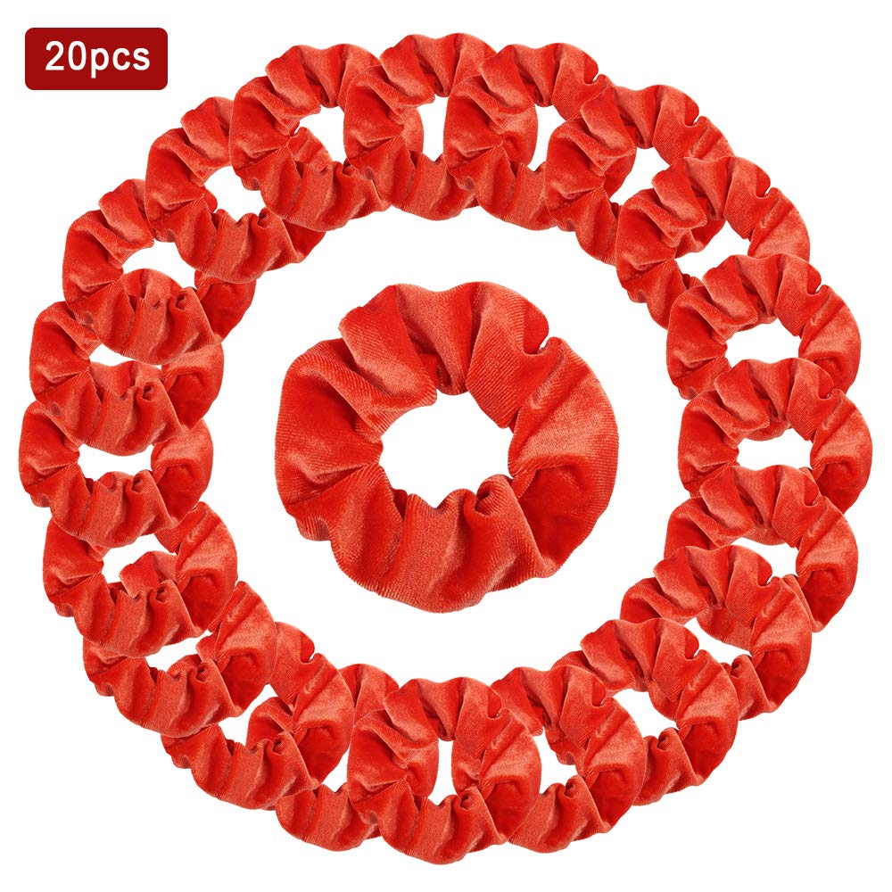 Thumbnail 6 de Didder Didder-Beauty-EF283-7 Velvet Hair Scrunchies, 20-Piece Orange Set