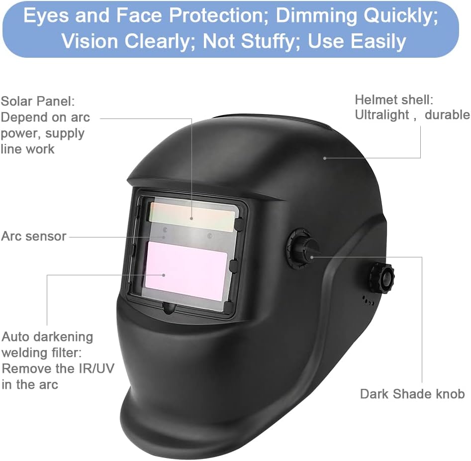 Thumbnail 1 de Welding Helmet Auto Darkening Shade 4/9-13 🛡