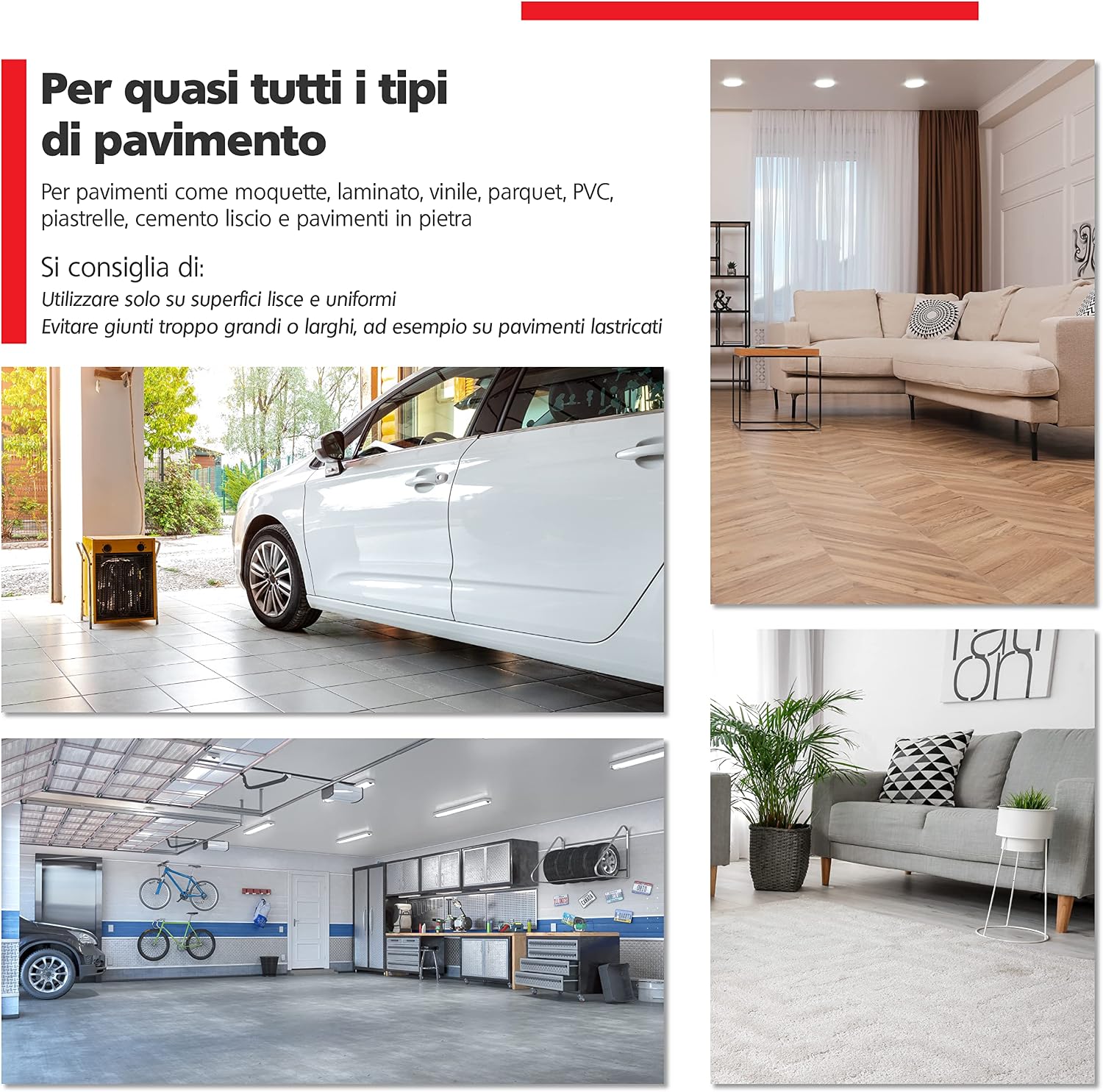 Detalle de RAVN HAMAN set di 4 ruote pivottanti con freno, 50 mm, fino a 100 kg per ruota