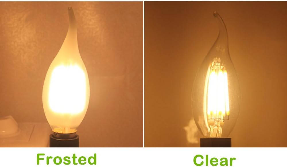 Detalle 2 de BELINGGO E14 Dimmable LED Candelabra Bulbs 4W (C35, 2700K) – Pack of 10