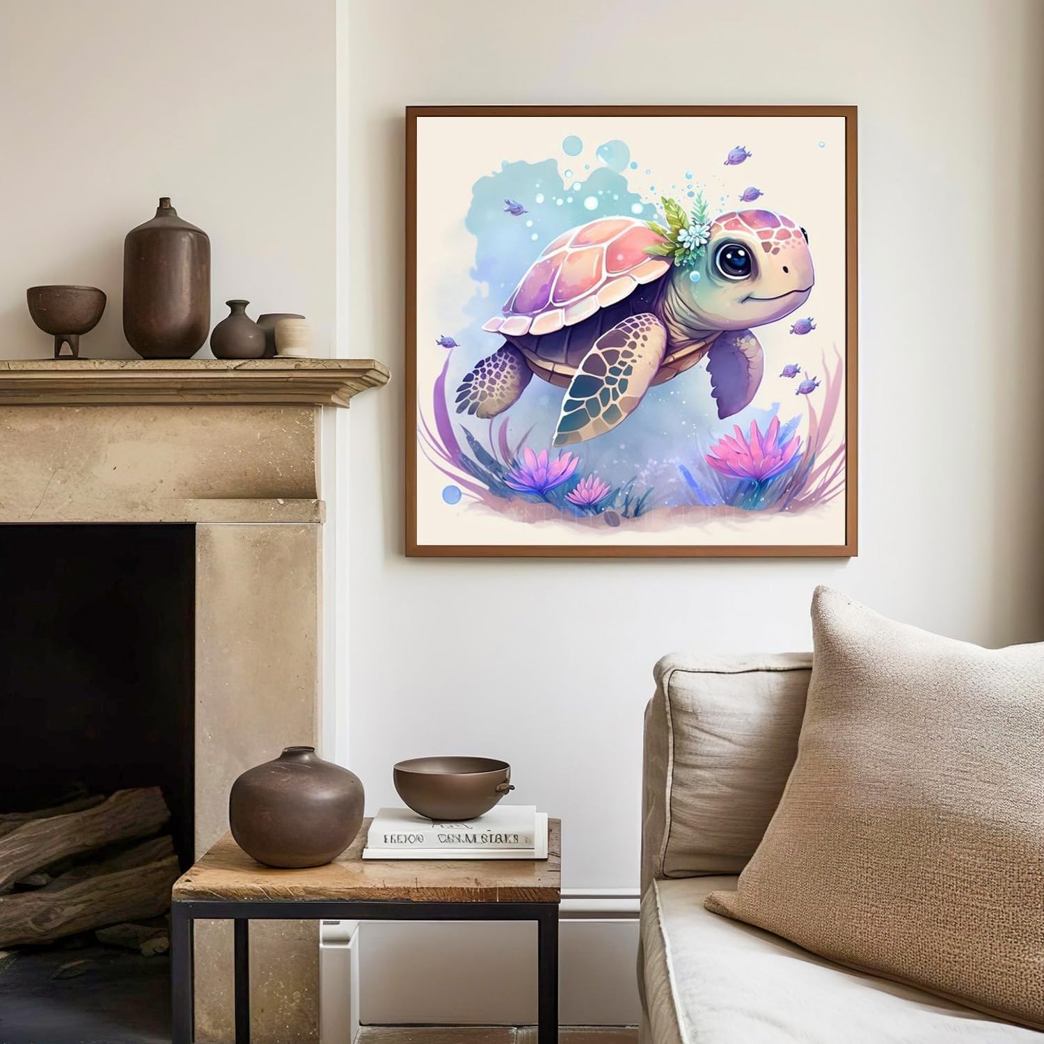 Thumbnail 2 de Mandun Art Turtle Paint by Numbers Kit
