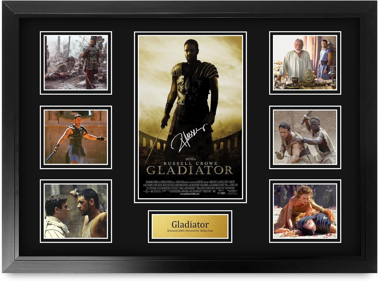 Thumbnail 6 de HWC Trading Gladiator signed autograph style A3 framed poster for movie memorabilia fans