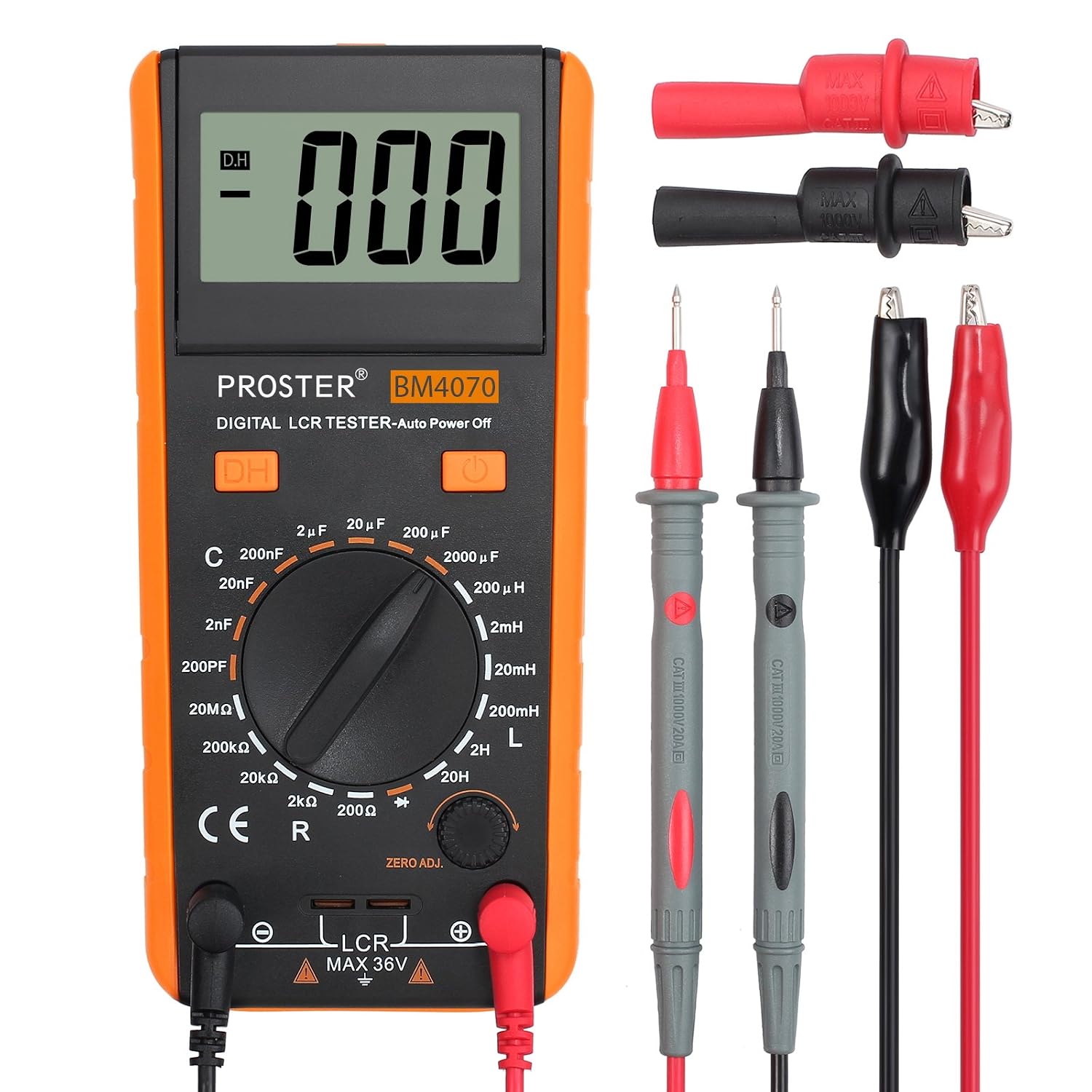 Detalle de Proster TOPPST077 LCR Meter for Capacitance, Inductance and Resistance