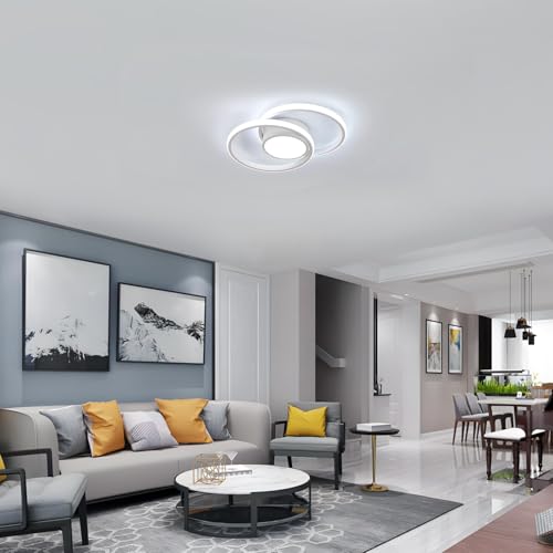 Thumbnail 4 de Comely Plafoniera LED rotonda da soffitto 42W, 4800LM, 6500K – Design Moderno, Bianco