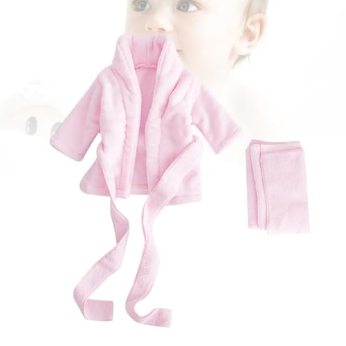 Thumbnail 7 de UPKOCH Bata de Baño Niña para Recién Nacido en Algodón Grueso - Rosa, Cómoda y Duradera