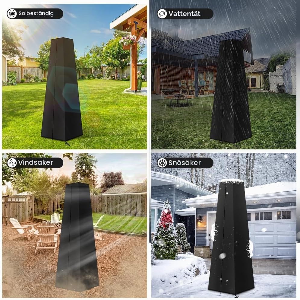Thumbnail 5 de AOOWU 5104474 överdrag för terrassvärmare, vattentätt 210D Oxford med dragkedja